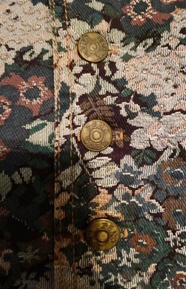 Vintage Zena Denim Floral Flower Pocket Acid Wash Button Vest 90s Y2k - Picture 4 of 5